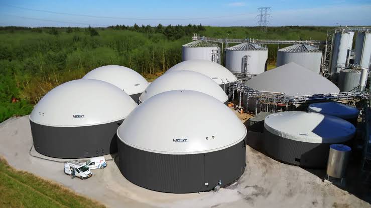 Bio gas production site base